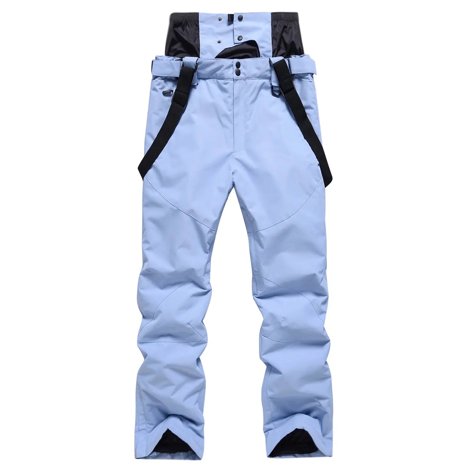 Solid Color Unisex Detachable Ski Bibs & Pants Windproof Outdoor Pants