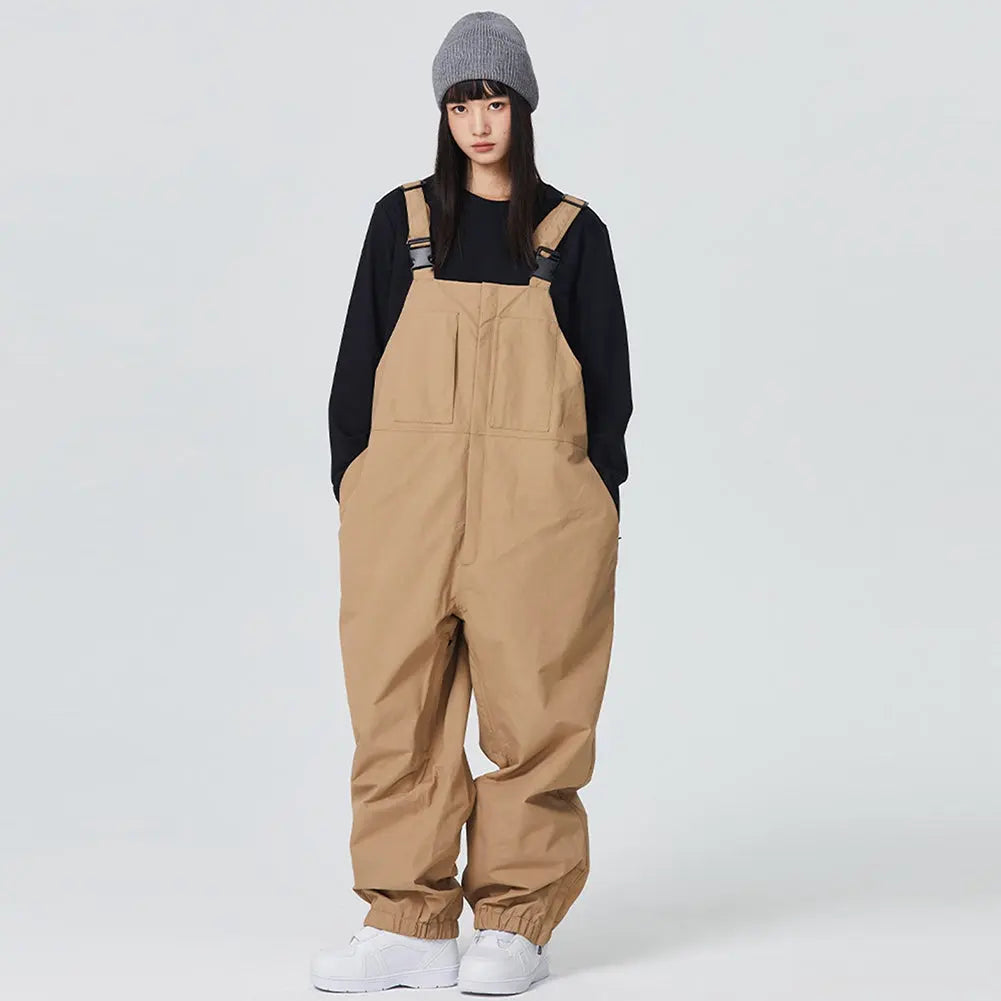 Unisex Insulated Snow Bibs Pants for Winter Outdoor Snow Overalls