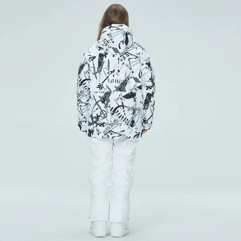 Women's Ski Cargo Jacket & Overall Pants Snow Suits