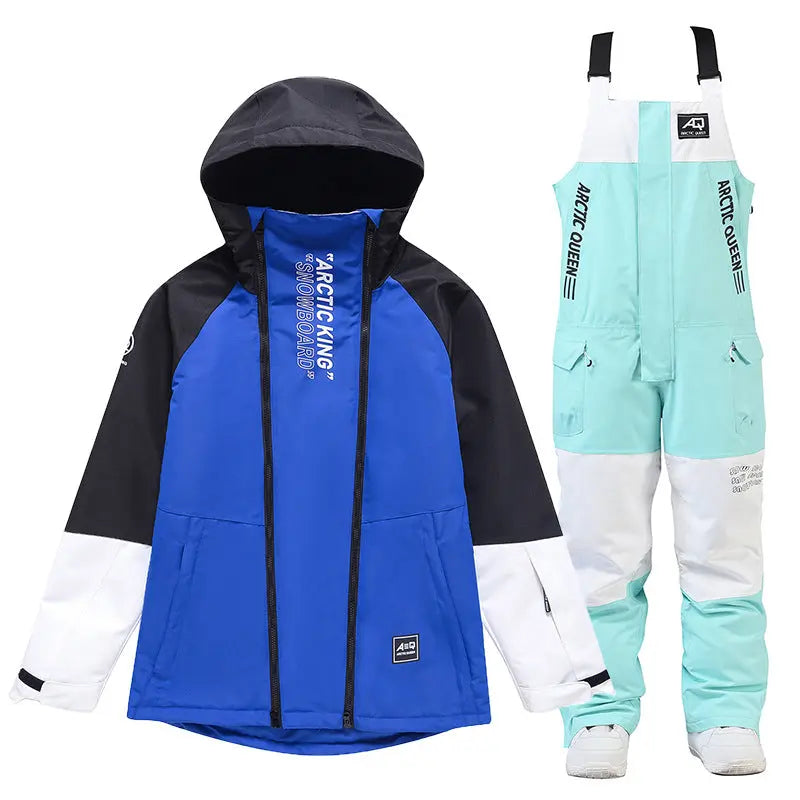 Unisex Outdoor Winter Snowboard Suits Cargo Jacket & Bibs Pants&nbsp;