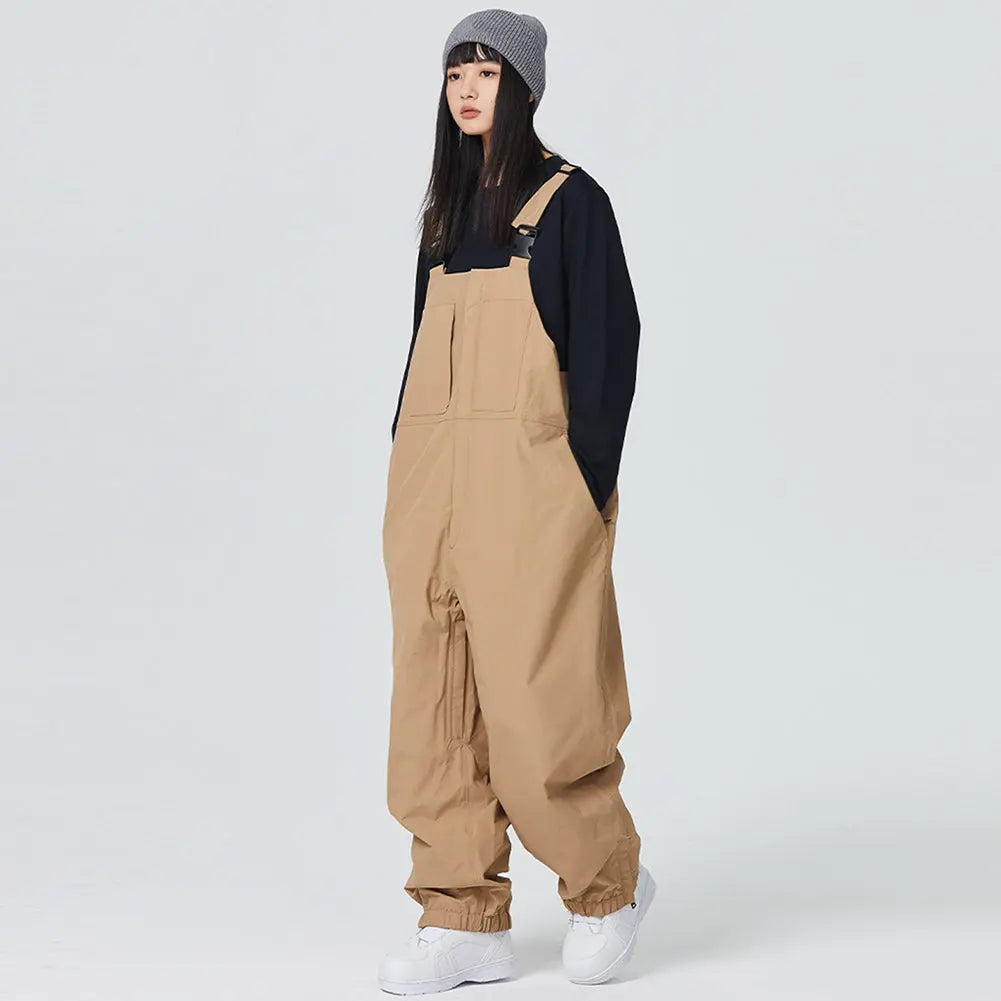 Unisex Insulated Snow Bibs Pants for Winter Outdoor Snow Overalls
