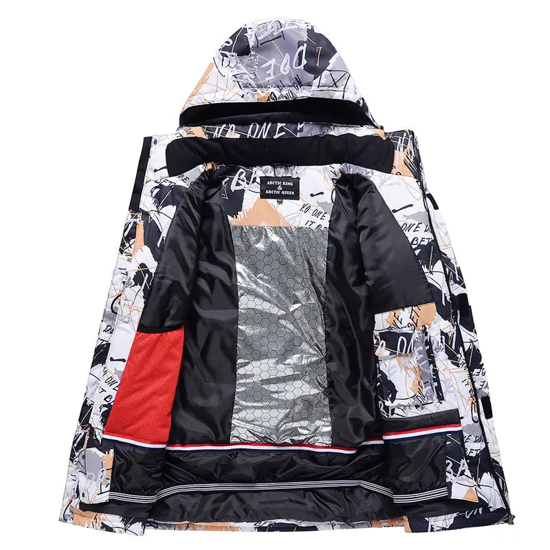 Hotian Men Ski Set Insulated Jacket & Bib Pants Waterproof