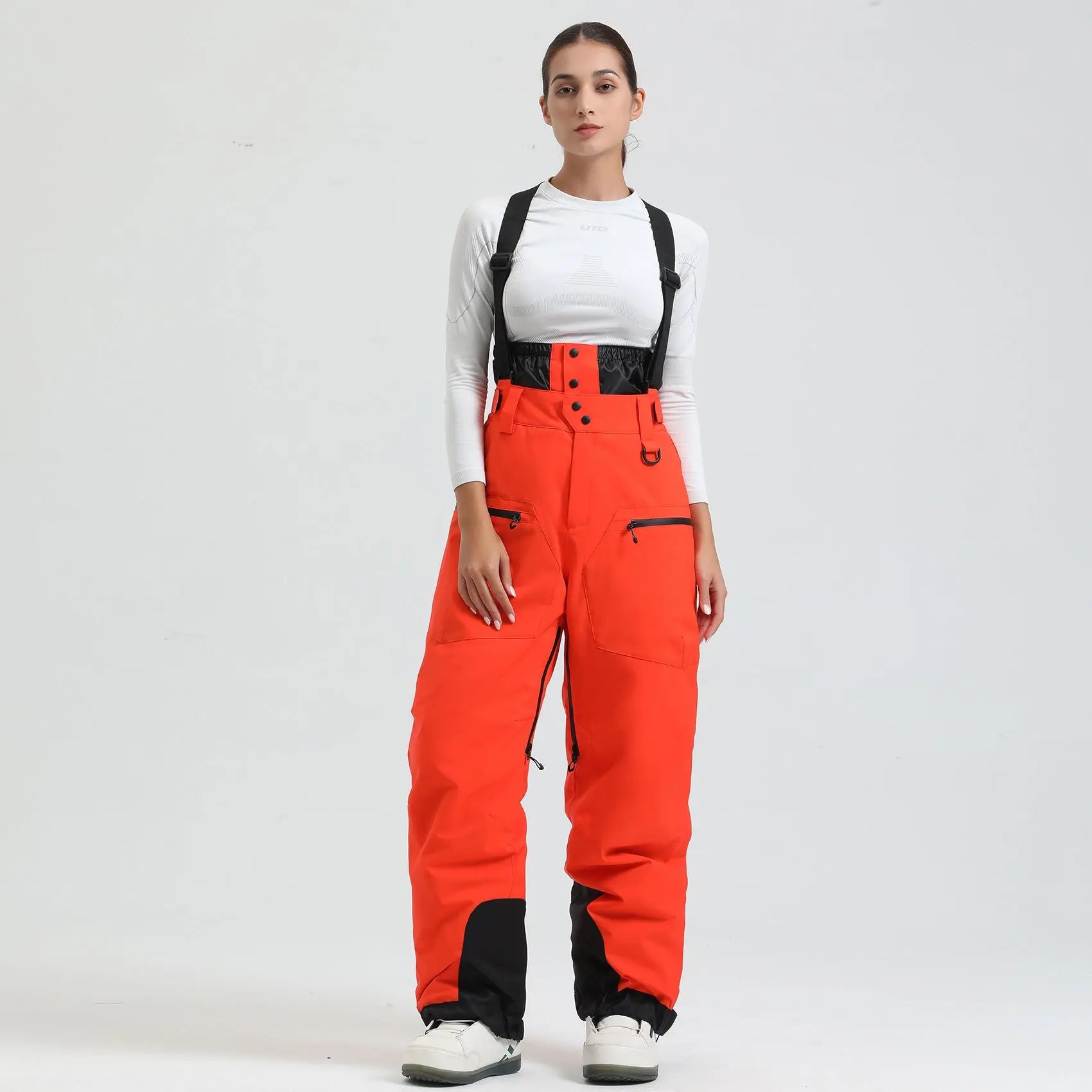 Women Ski Snowboard Bibs Outdoor Ski Overalls Pants