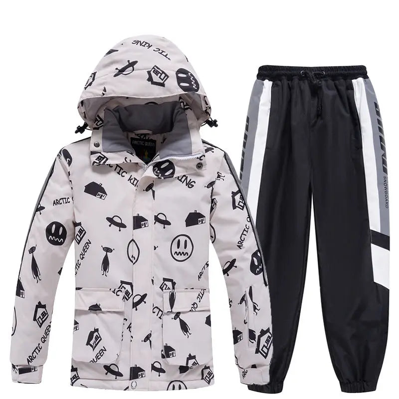 Kids Outdoor Ski Jacket & Pants Set