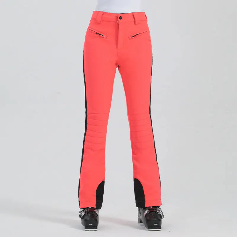 High Elasticity Winter Snow Pants Colorblock Snowboarding Pants