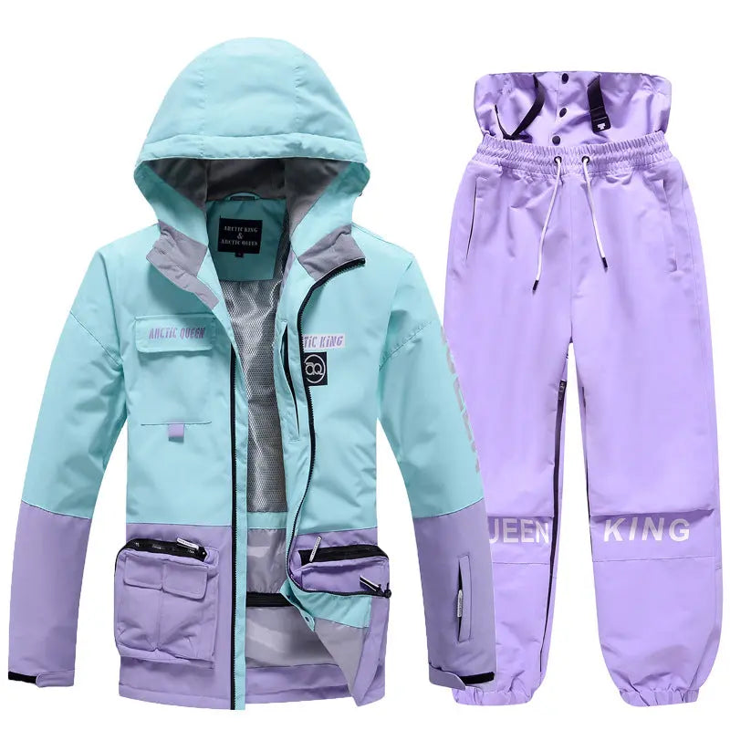 Adult Ski Insulated Cargo Jacket & Jogger Pants&nbsp;Downhill Diva Suits&nbsp;