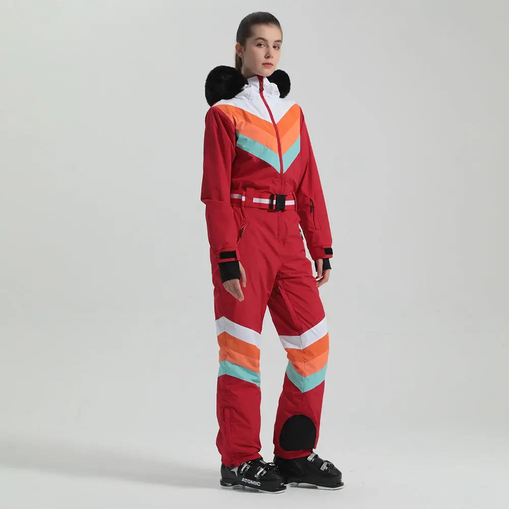 Women's Luxury One Piece Ski Suit Jumpsuits