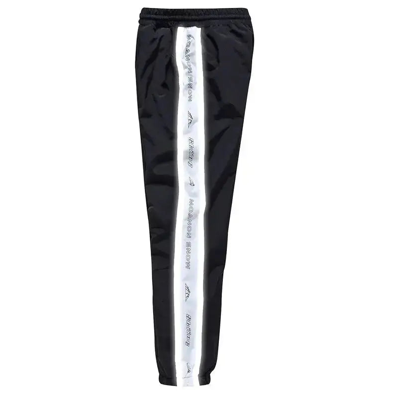 Black Snow Pants Reflective Warm Winter Trousers-US ONLY