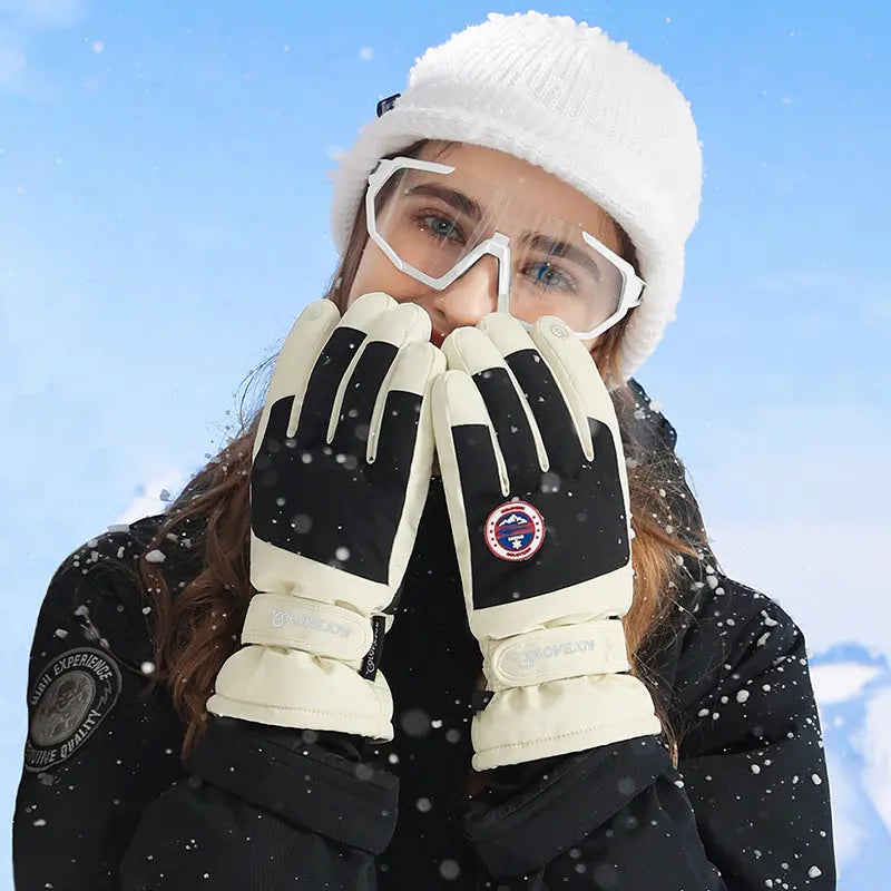 Hotian Unisex Insulated Ski Gloves Waterproof