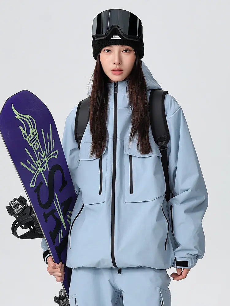Unisex Advanture Snowboard Jacket Hooded Insulated Ski Coat