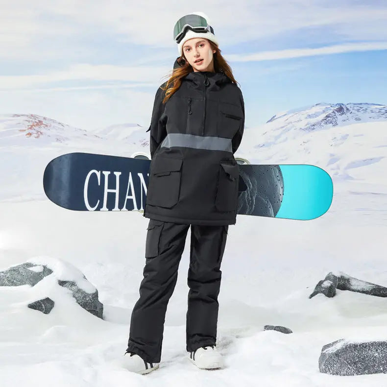 Women Snowboard Clothing Hooded Ski Hoodie & Pants