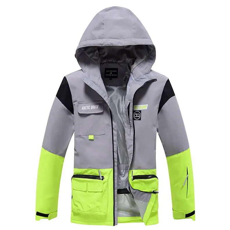 Hotian Men Ski Insulated Cargo Jacket Waterproof&nbsp;Outdoor Coat