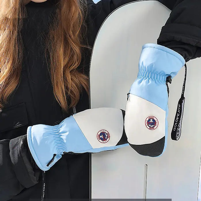 Hotian Unisex Insulated Ski Mittens Waterproof