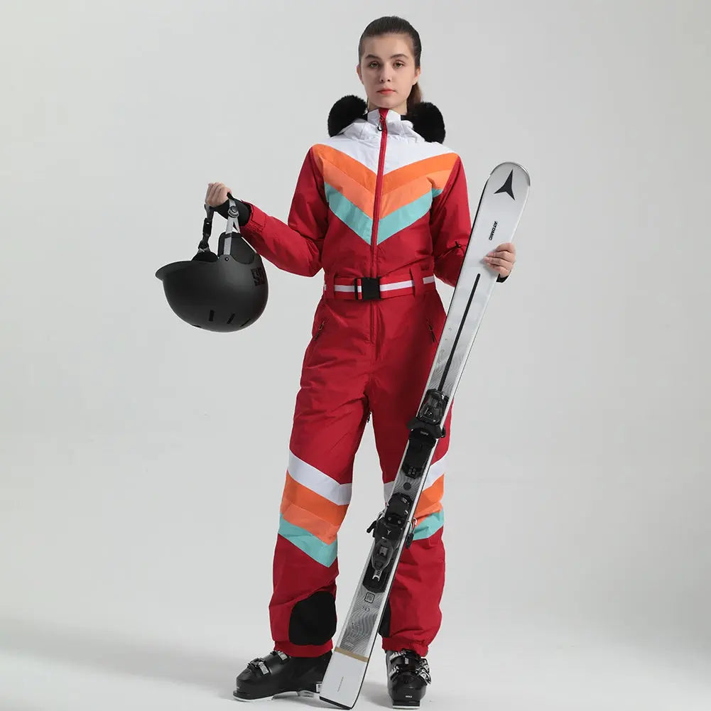 Women's Luxury One Piece Ski Suit Jumpsuits