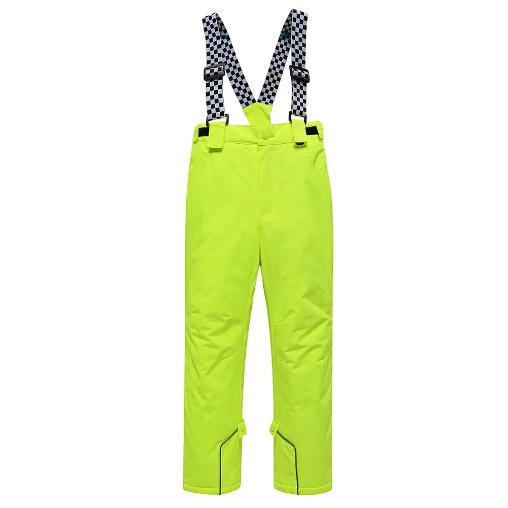 Kids Outdoor Ski Bibs Pants Waterproof Snow Pants