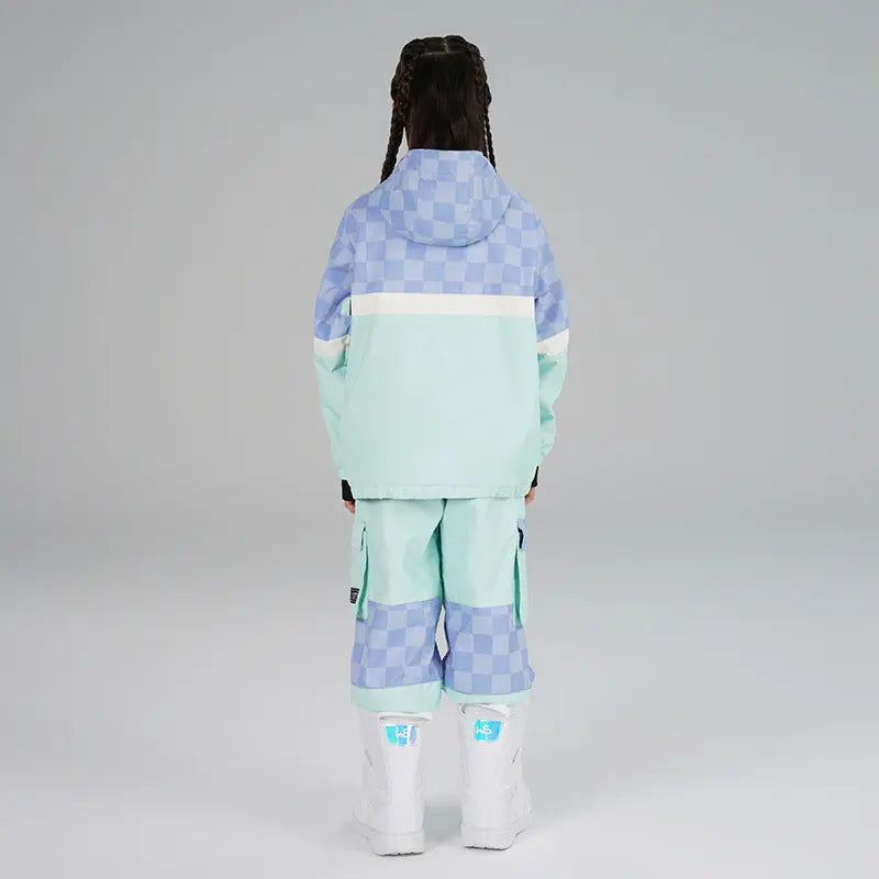 Kids' Hooded Insulated Snowboard Jacket and Snow Pants