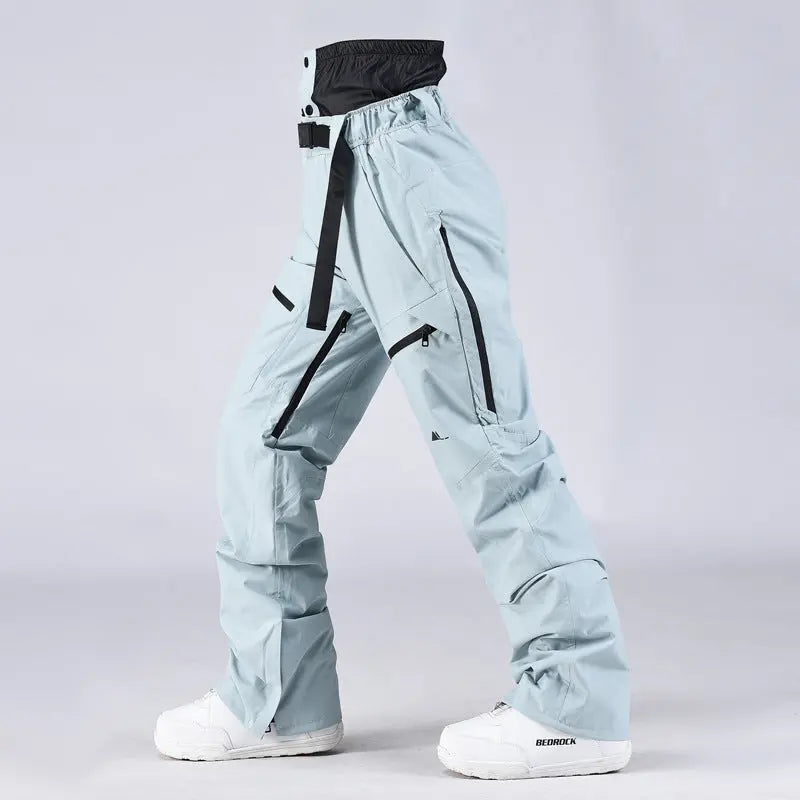 Unisex Snow Pants High Waist Windproof Winter Trousers