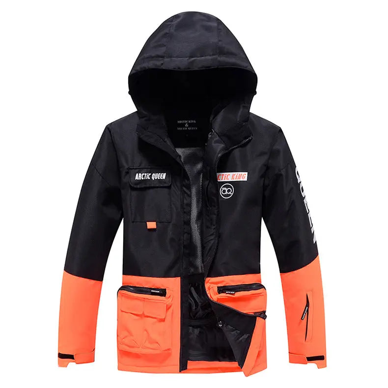 Hotian Men Ski Insulated Cargo Jacket Waterproof&nbsp;Outdoor Coat