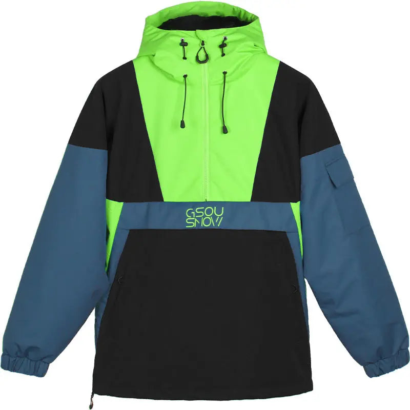 Hotian Reflective Stripe Men Insulated Anorak Jacket