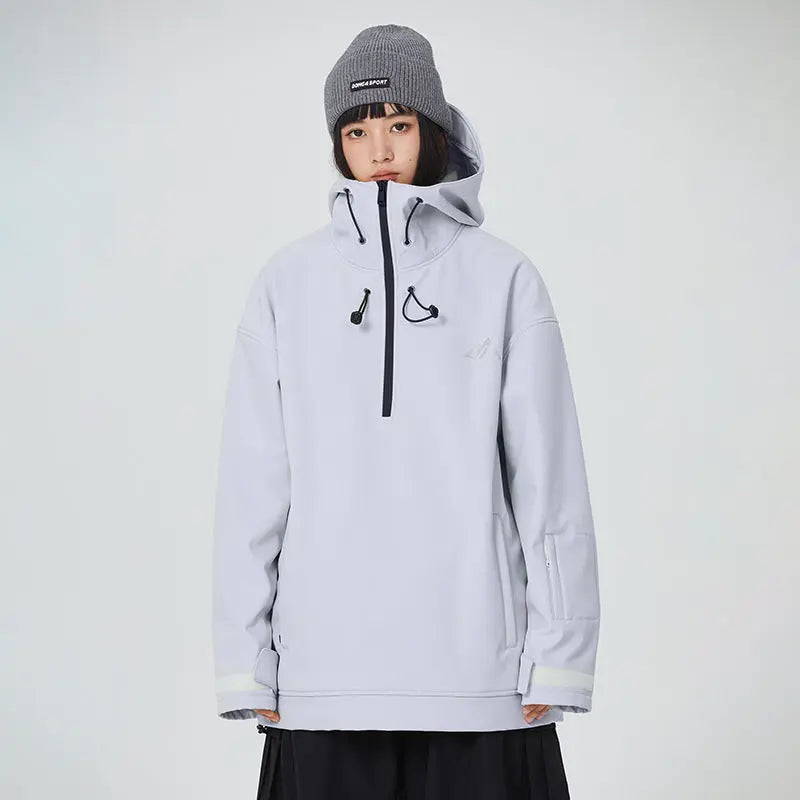 Men's Snowboard Anorak Jacket Outdoor Winter Hoodie