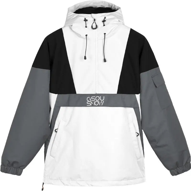 Hotian Reflective Stripe Men Insulated Anorak Jacket