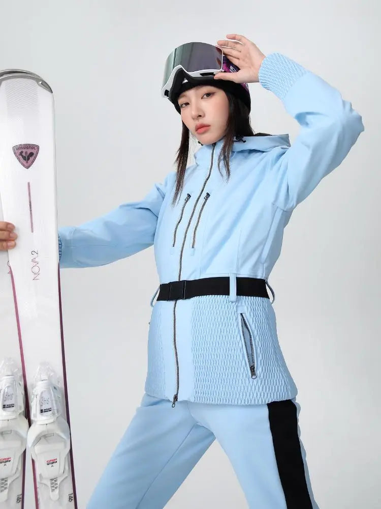 Women's 3L Insulated Ski Jacket Slim Fit Sports Wear