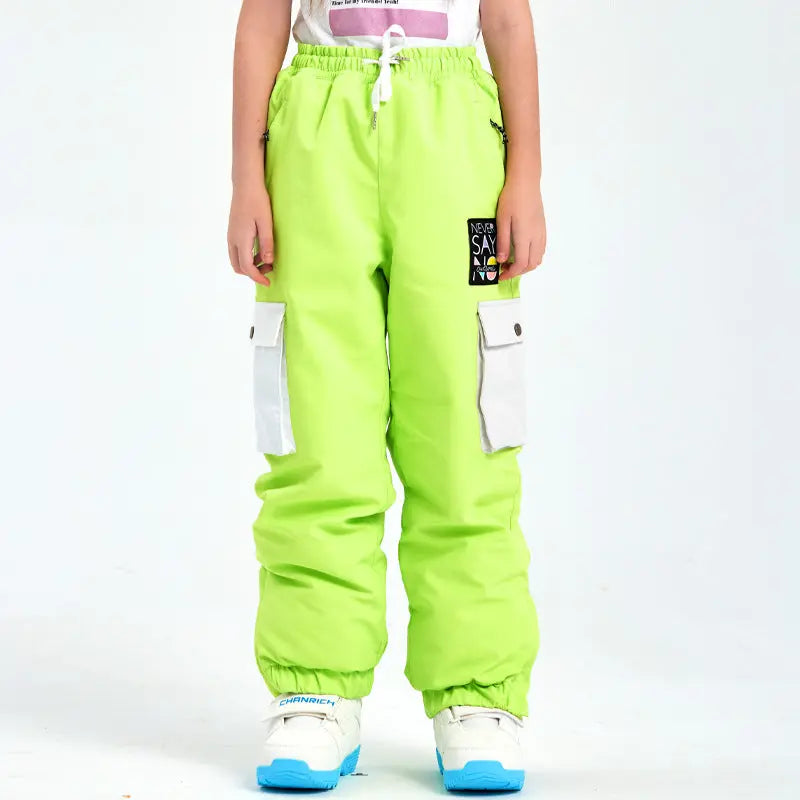 Kids Baggy Ski Snowboard Pants Insulated Sportswear