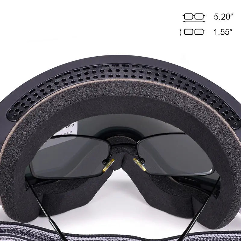 Hotian OTG Snowboard Goggles Dual-layer Lens