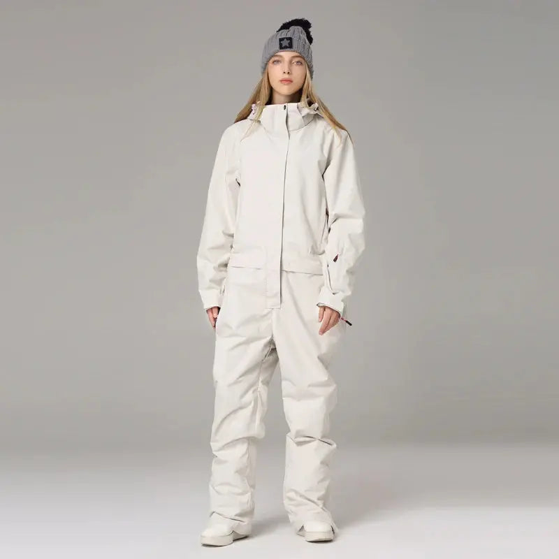 One Piece Couple Snowsuits Onesie Ski Jumpsuits