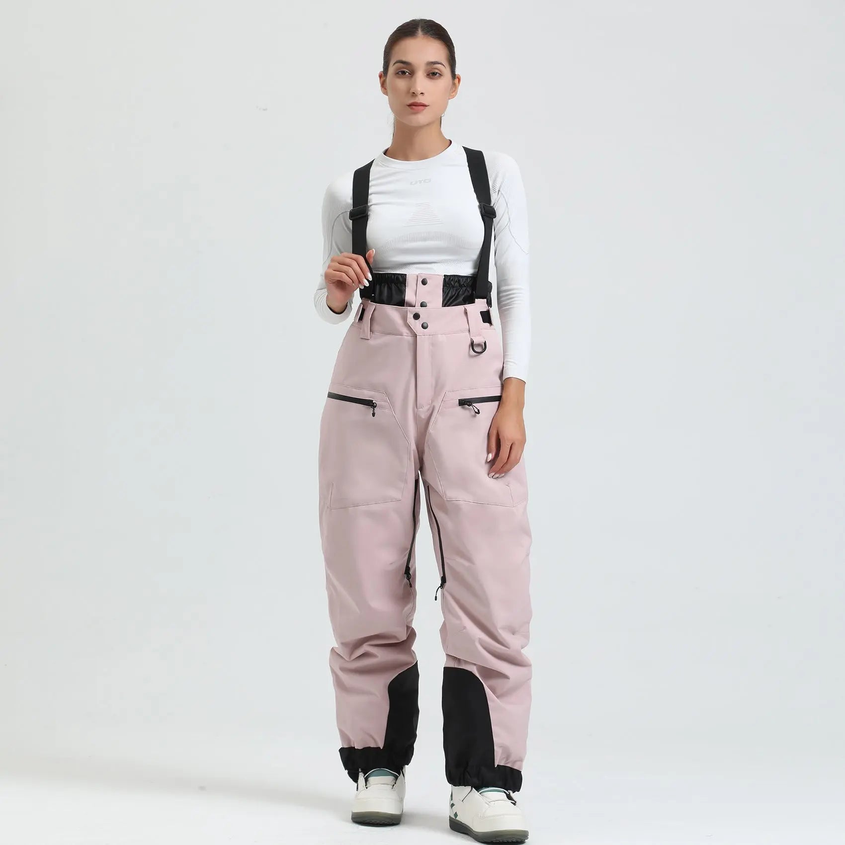Women Ski Snowboard Bibs Outdoor Ski Overalls Pants
