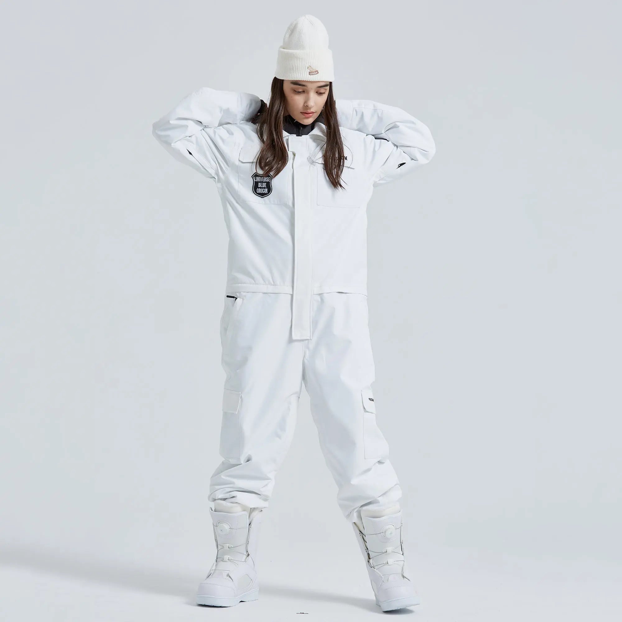 Adult One Piece Ski Suits Waterproof Winter Snowsuits
