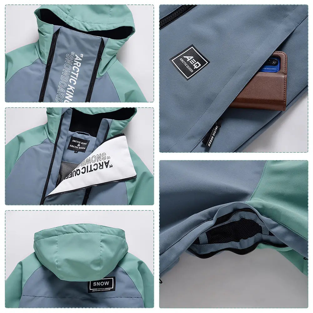 Men Anorak Skiing Snowboarding Insulated Jacket&nbsp;