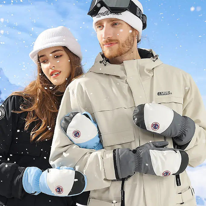 Hotian Unisex Insulated Ski Mittens Waterproof