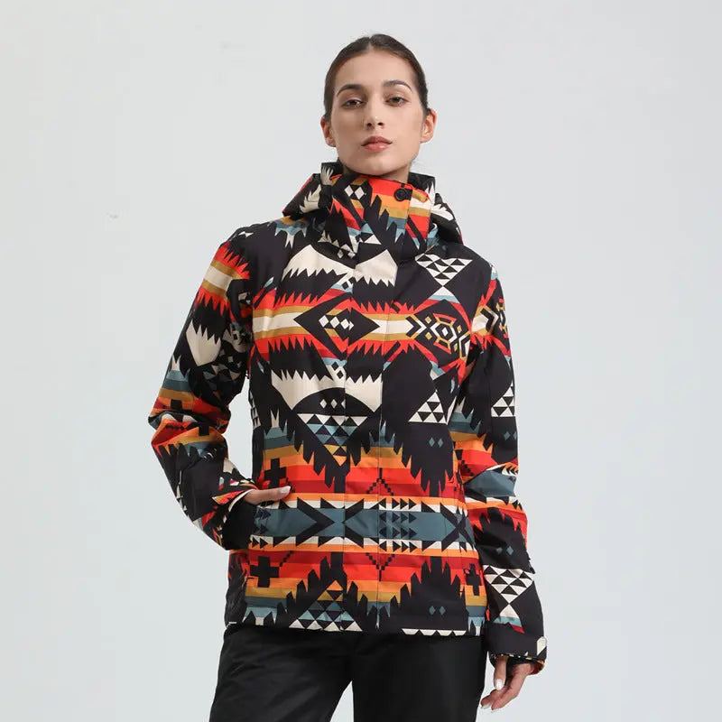 Women Quilted Thicken Ski Jacket 2025 New Snowboarding Jacket