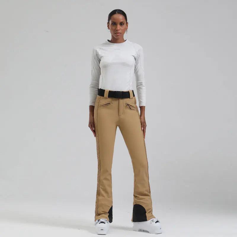 Women's Tight Snowboarding Pants Slim Fit Trousers
