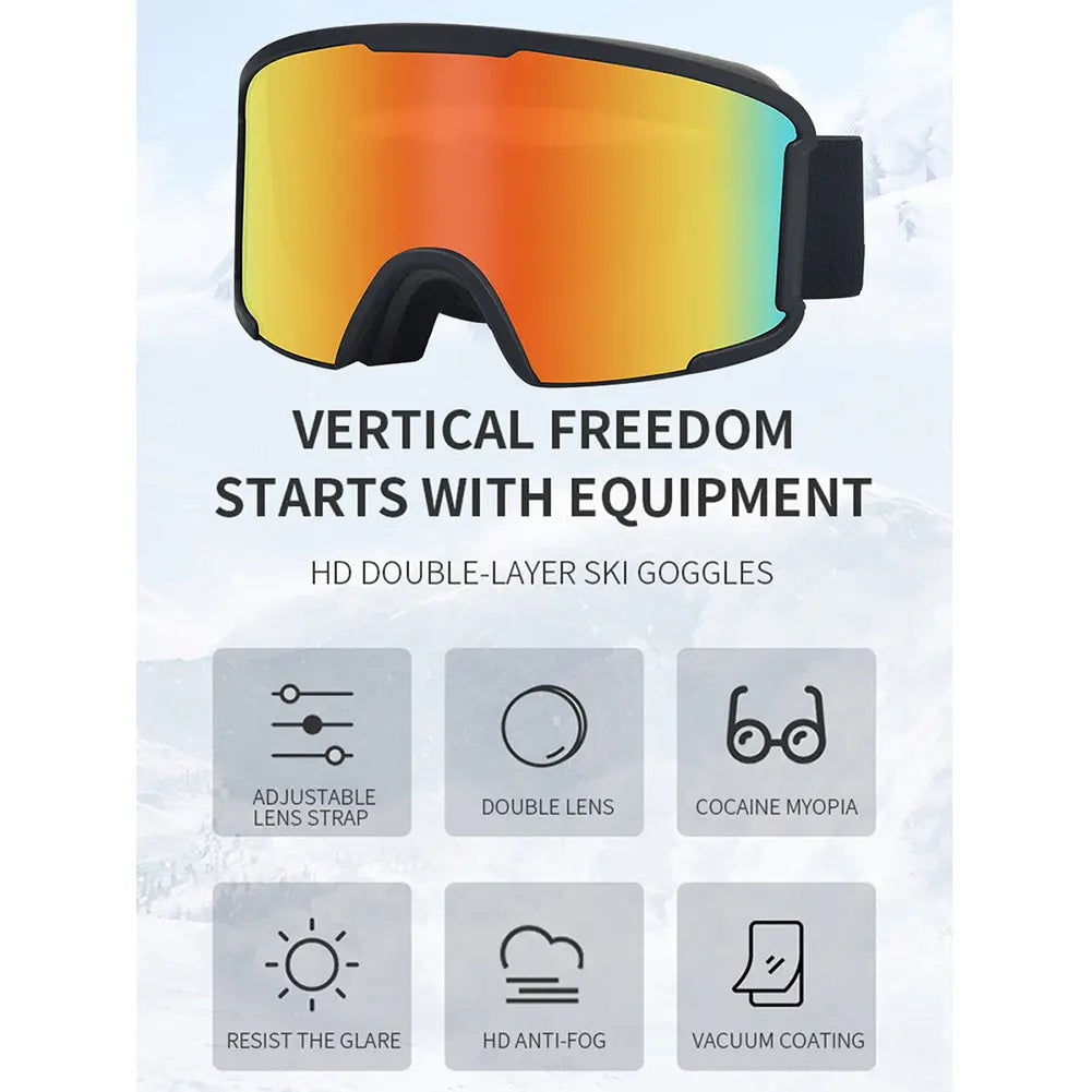 Hotian UV Protection Snow Skiing Sports Goggles