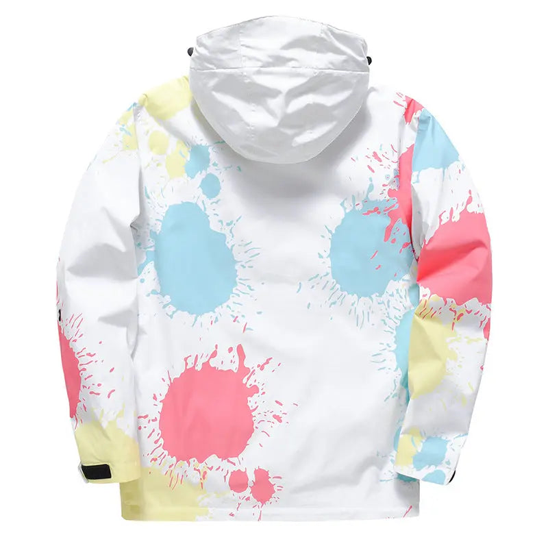Women Tie-Dye Snow Jacket & Baggy Pants